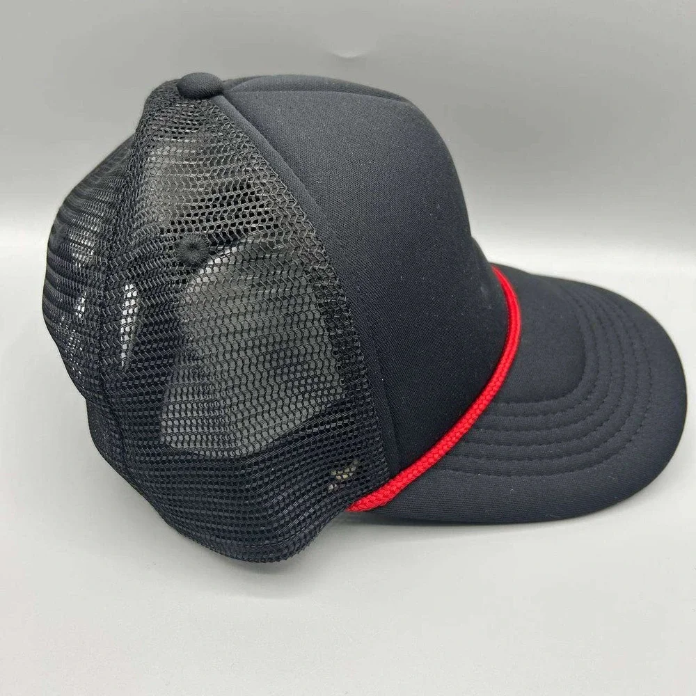 Air Jordan Rise Trucker Hat Youth Black Embroidered Jumpman Snap Back Cap‎